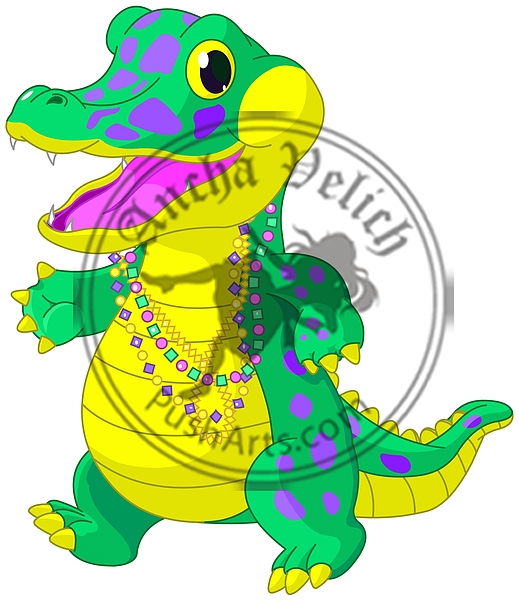 Mardi Gras Alligator