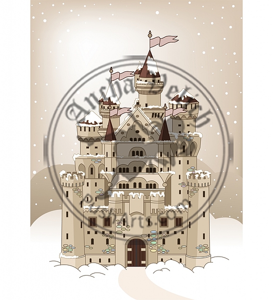 Magic winter Castle