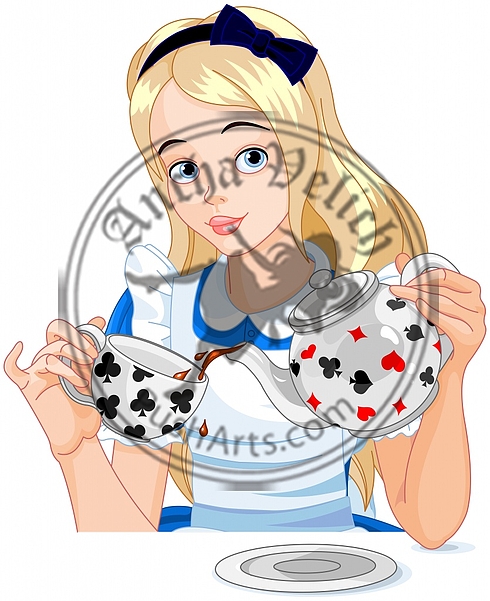 Alice takes tea cup