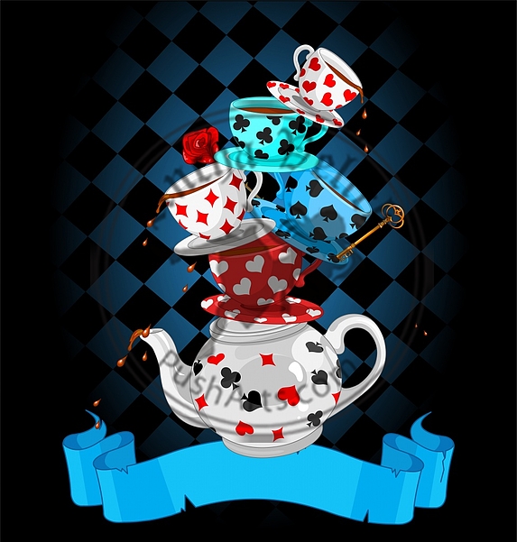 Wonder Tea Party pyramid design