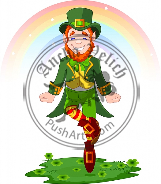St. Patrick's Day Lucky Dancing Leprechaun