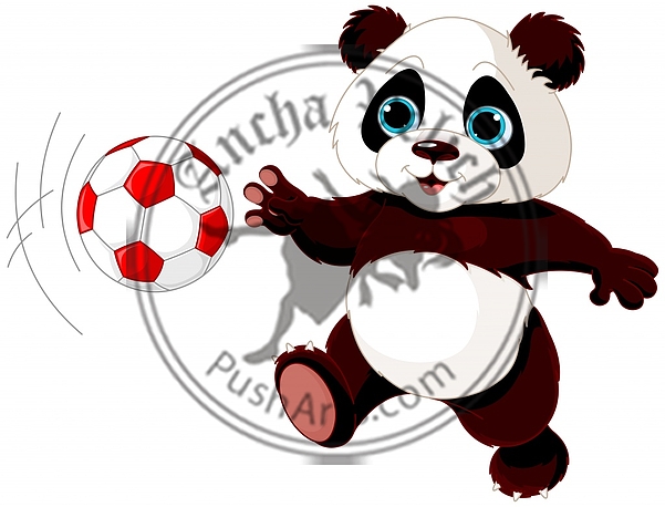 Panda hits the ball Panda hits the ball