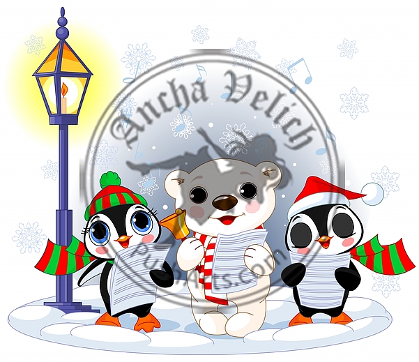 Christmas carolers