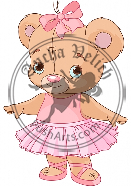 Cute Teddy Bear Ballerina