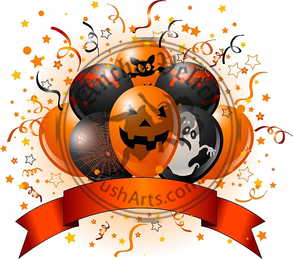 Halloween balloons design