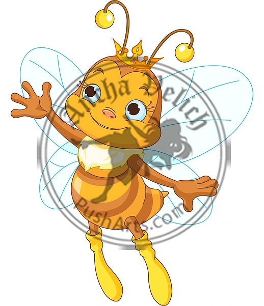 Queen bee showing