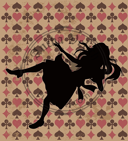 Falling Alice Silhouette