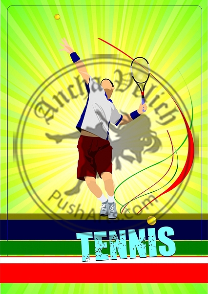 Man tennis player