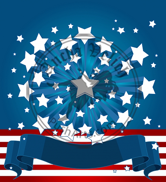 American Starburst Background