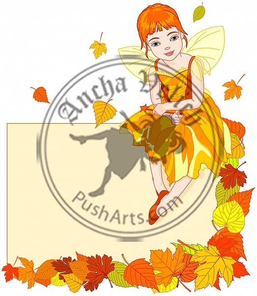 Autumn Fairy Place Card