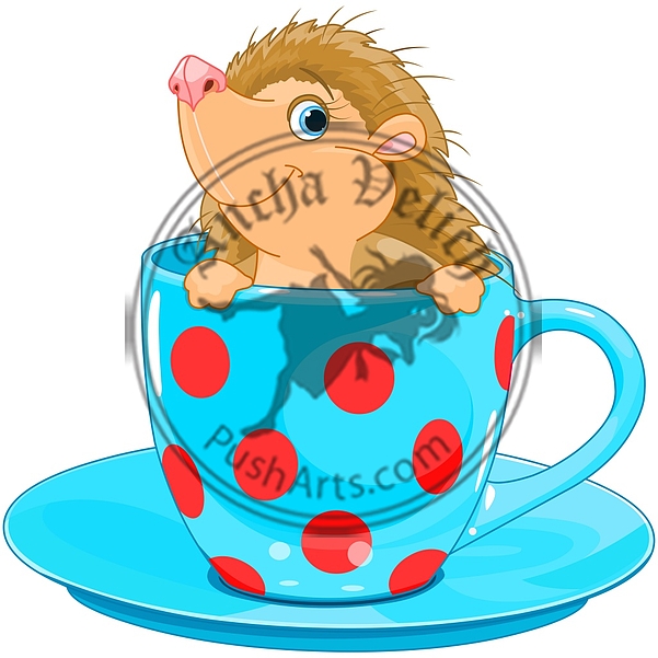 Hedgehog in the tea cup