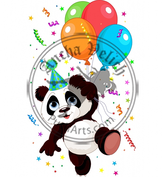 Panda and Balloons