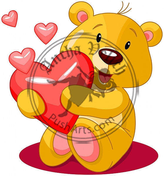 Valentine day bear