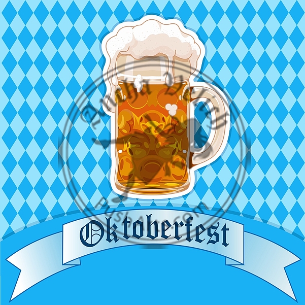 Oktoberfest beer glass