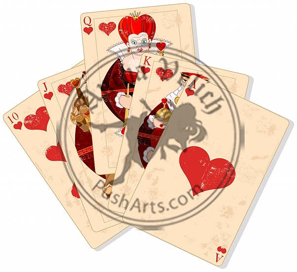 Hearts royal flush