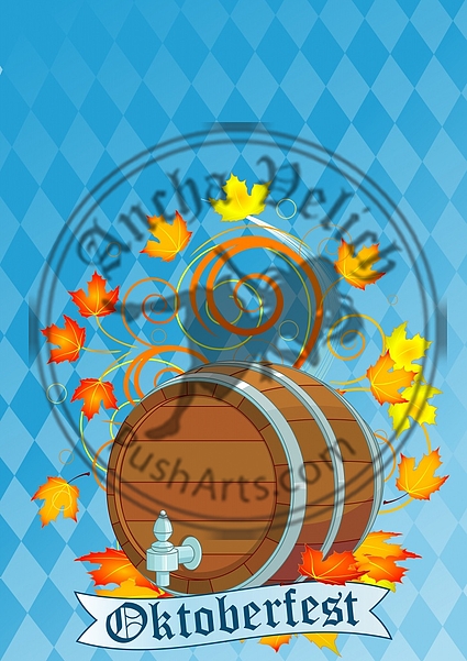 Oktoberfest Design with Keg