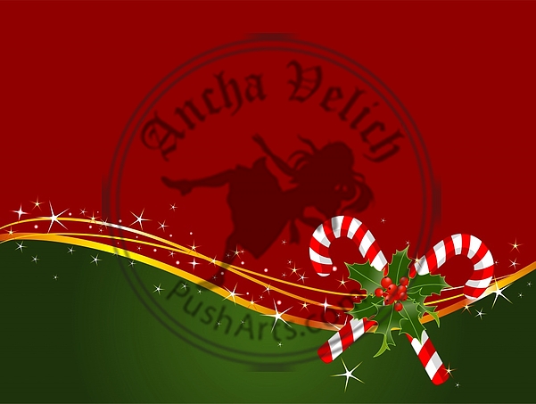 Christmas candy cane background