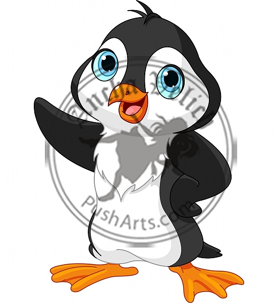 Cartoon penguin