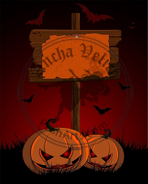 Halloween wooden  sign