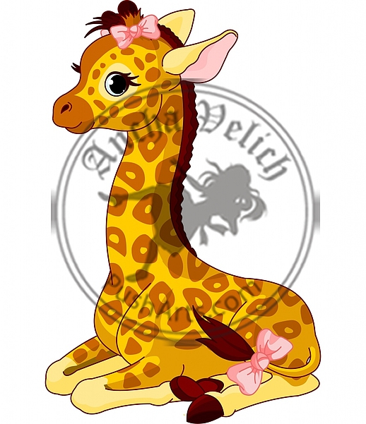 Giraffe Calf with bow