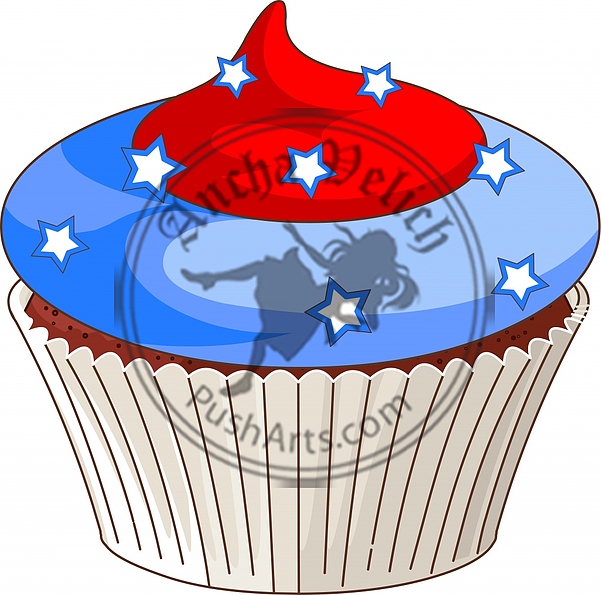 Patriotic cupcake