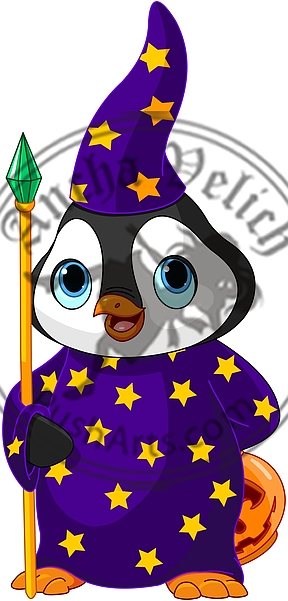 Halloween Penguin Wizard