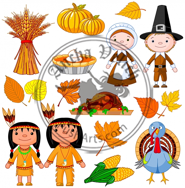 Thanksgiving icon set