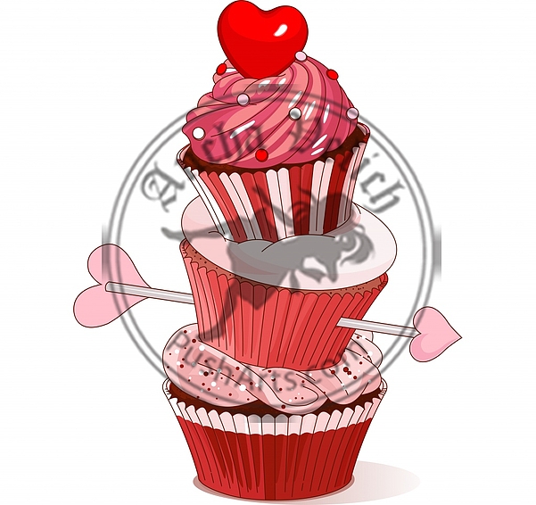 Valentine cupcakes