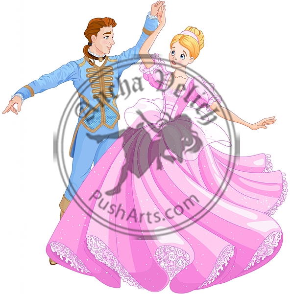 The Ball Dance of Cinderella and Prince