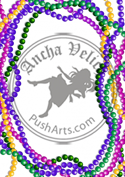 Mardi Gras Beads Background