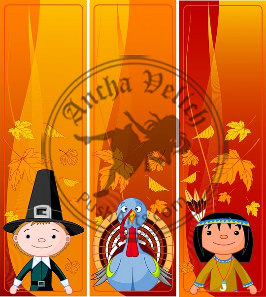 Vertical Thanksgiving Banners