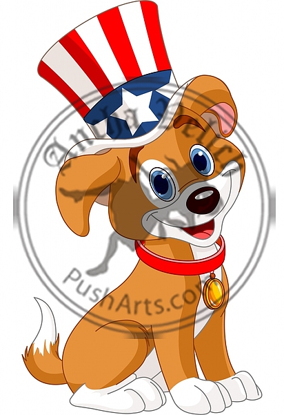 Fourth of July puppy