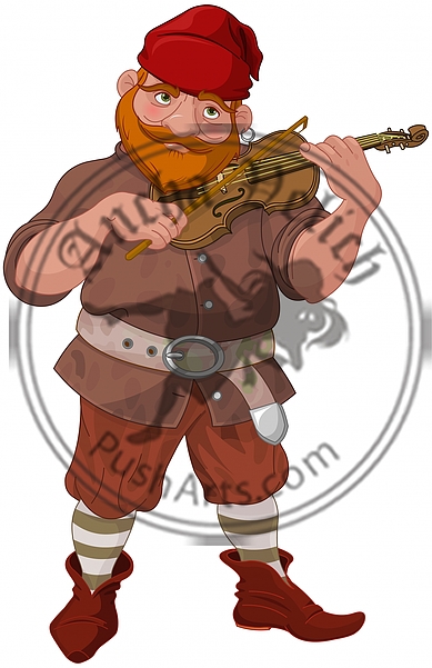 Dwarf Playing Violin