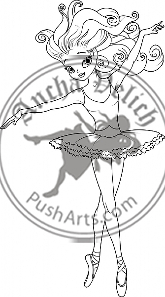 Ballerina Coloring Page