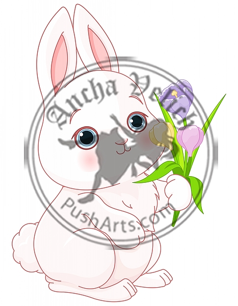 Bunny & Flowers