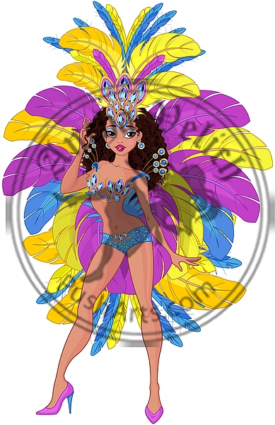 Cute Samba Dancer Girl