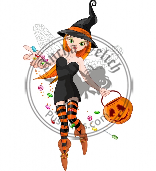 Trick or treating witch