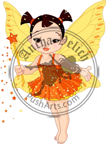 Cute Asian baby fairy