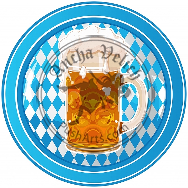 Oktoberfest circle button