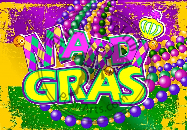 Mardi Gras flag