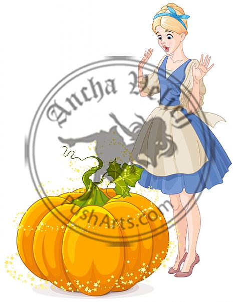 Cinderella Surprised by a Magical Pumpkin