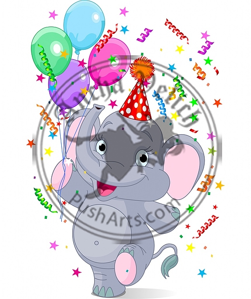 Baby elephant birthday