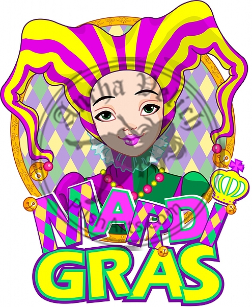 Mardi Gras harlequin design