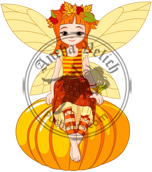 Autumn fairy girl