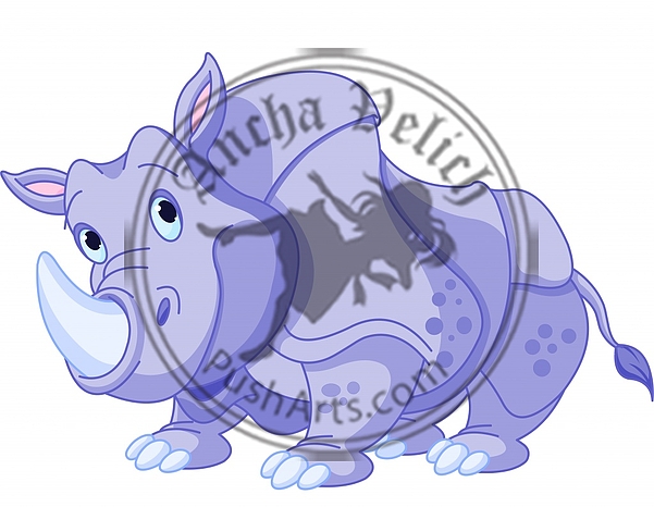 Cartoon rhino