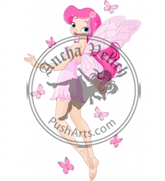 Cute pink fairy