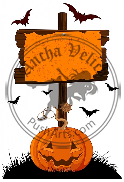 Halloween Wooden Sign