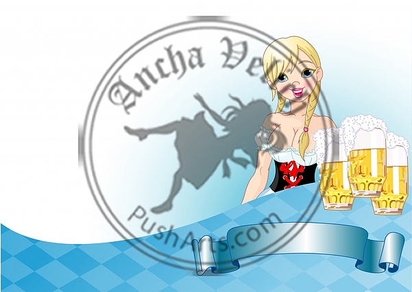 Oktoberfest girl background