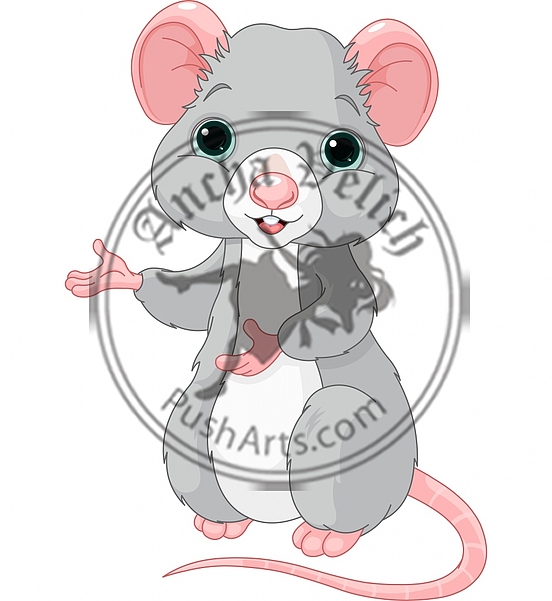 Cute Cartoon Rat