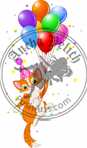 Balloons Cat